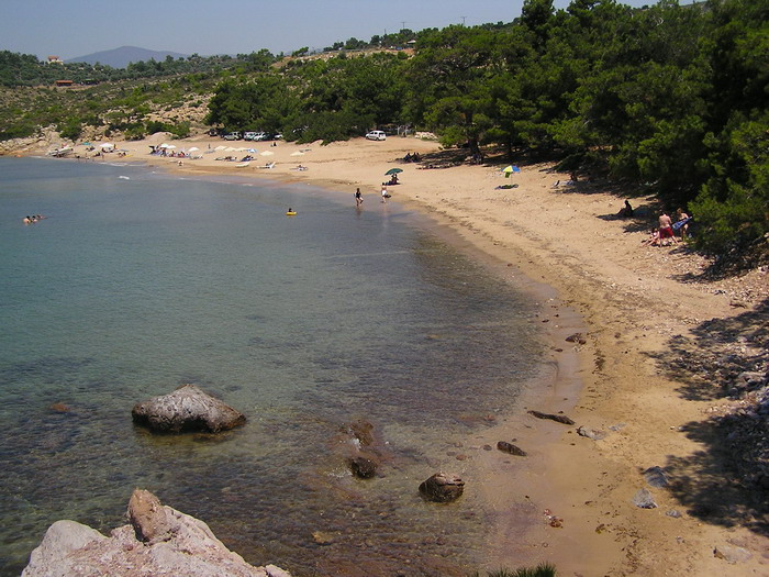 Görögország, Thassos: Homokos tengerpart